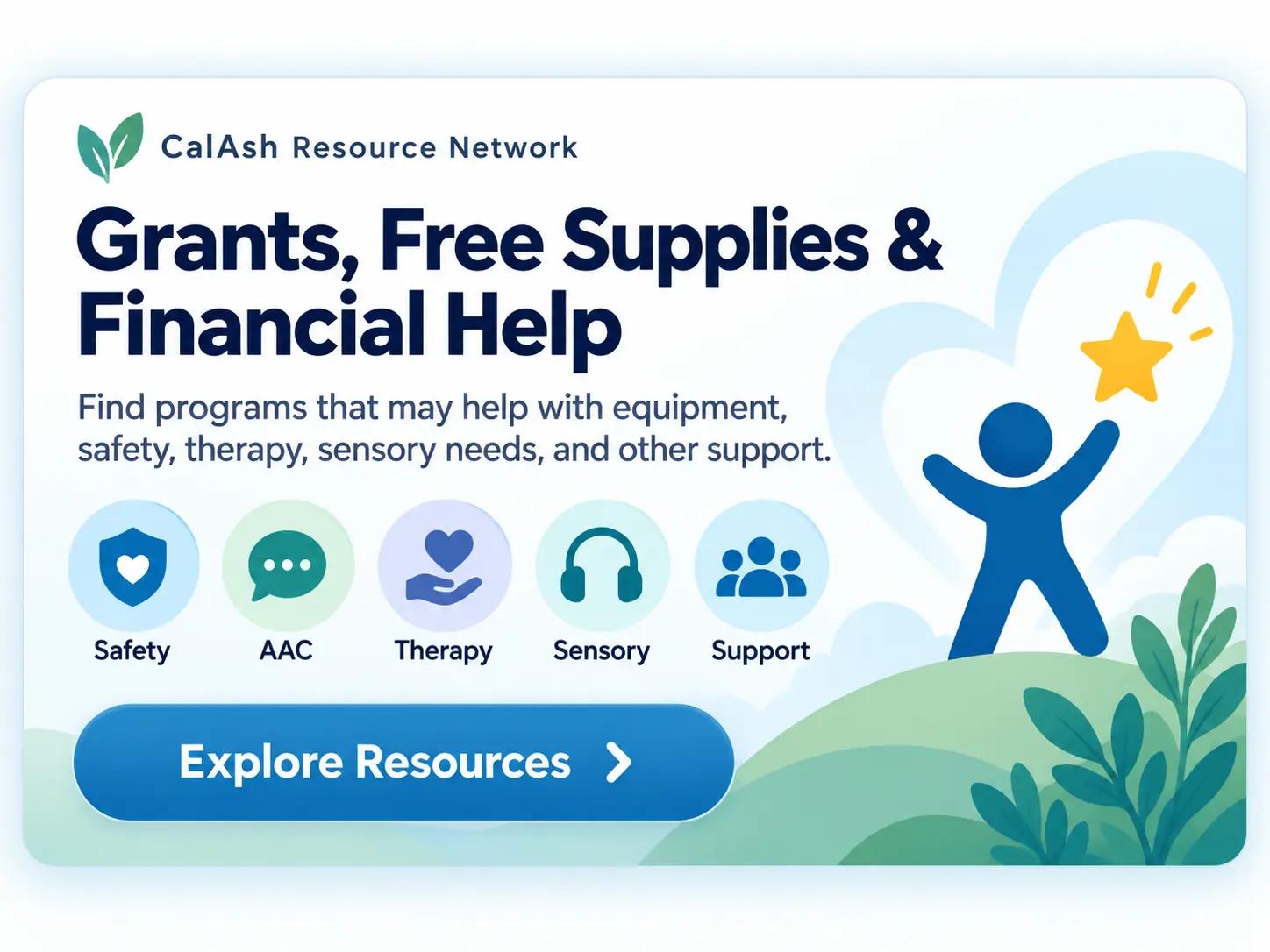 CalAsh grants, free supplies and financial help support guide